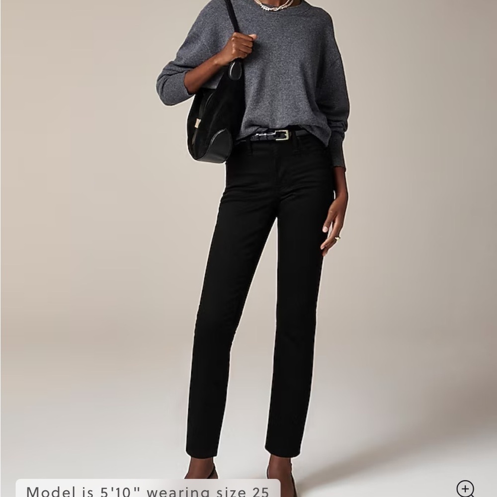 J crew true black slim jeans